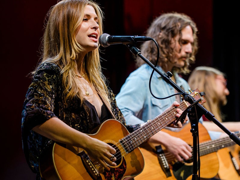 Vocalist performing with her band at Franklin Theatre, 2025