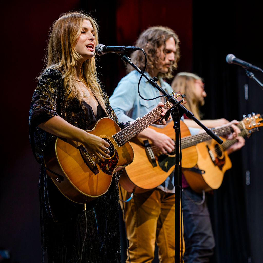 Vocalist performing with her band at Franklin Theatre, 2025